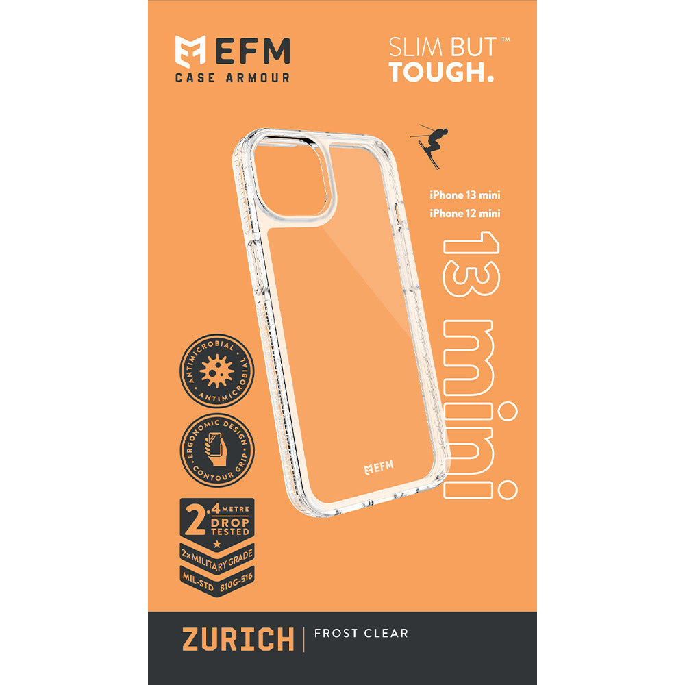 EFM Zurich Case Armour For iPhone 13 mini (5.4") - Frost Clear