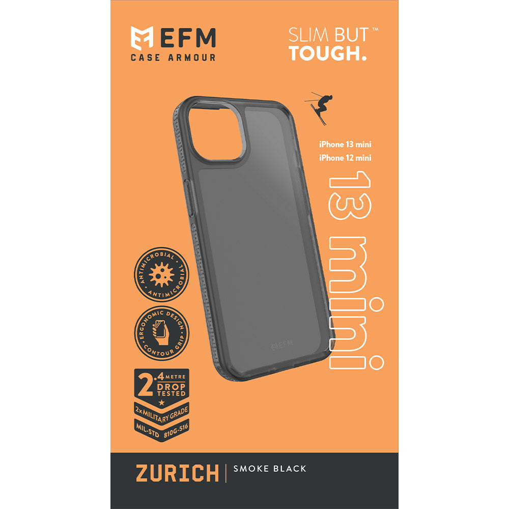 EFM Zurich Case Armour For iPhone 13 mini (5.4") - Smoke Black