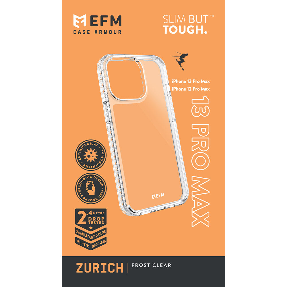 EFM Zurich Case Armour For iPhone 13 Pro Max (6.7") - Frost Clear