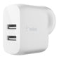 Belkin BOOSTCHARGE Dual USB-A Wall Charger 24W Universally compatible - White