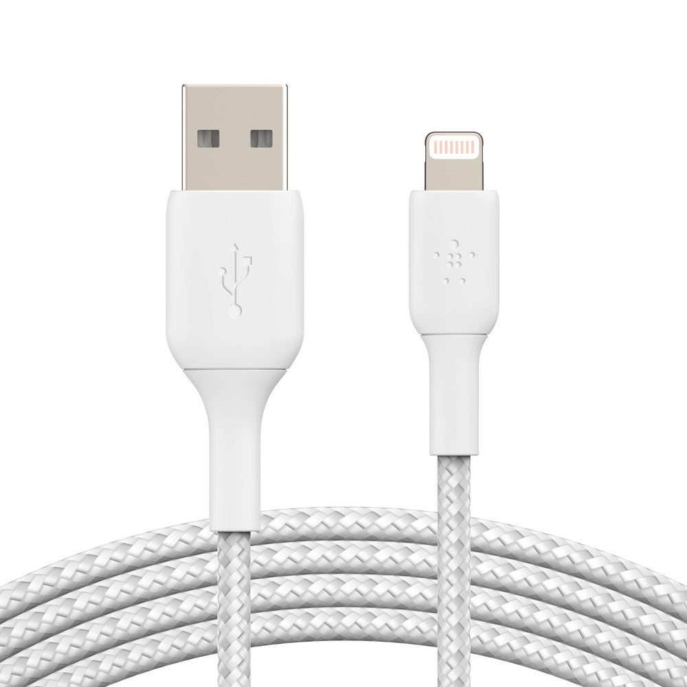 Belkin BoostCharge Lightning to USB-A 2M Cable  For Apple Devices - White