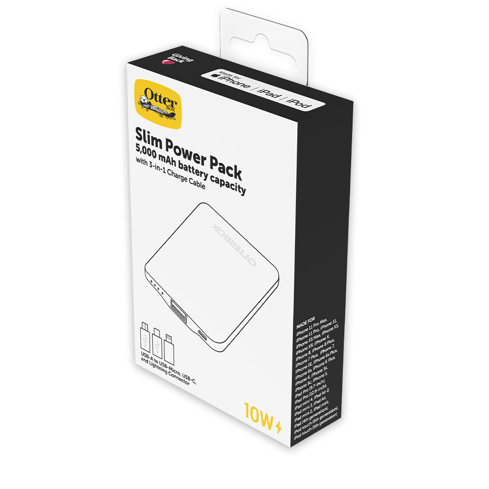 OtterBox 5 000mAh Power Bank With 3-in-1 Cable