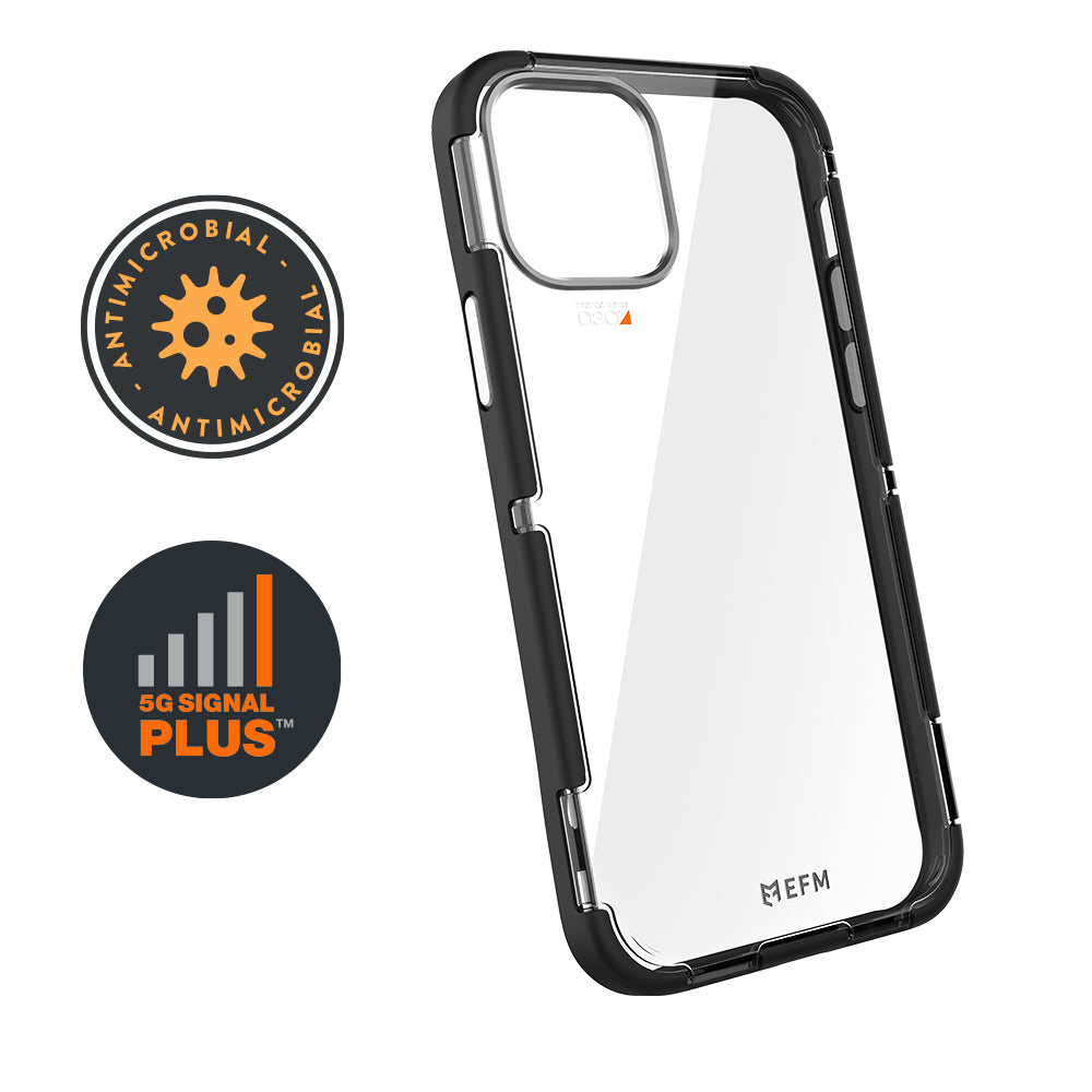 EFM Cayman Case Armour with D3O 5G Signal Plus For iPhone 12 mini 5.4" Black/Space Grey