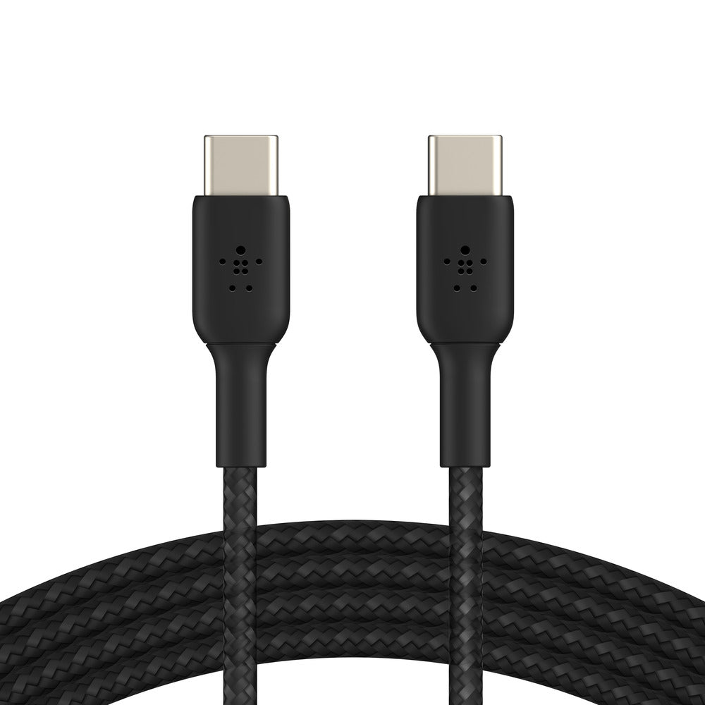 Belkin BoostCharge USB-C to USB-C Braided 1M Cable  Universally compatible - Black