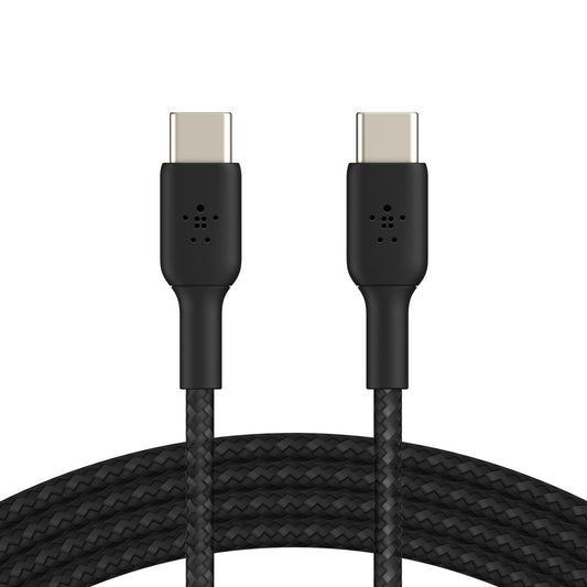 Belkin BoostCharge USB-C to USB-C Braided 1M Cable  Universally compatible - Black