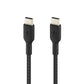 Belkin BoostCharge USB-C to USB-C Braided 1M Cable  Universally compatible - Black