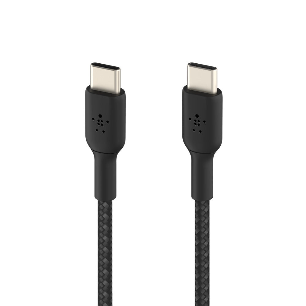 Belkin BoostCharge USB-C to USB-C Braided 1M Cable  Universally compatible - Black