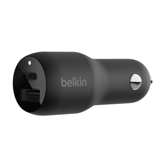 Belkin 37w Dual Car Charger USB-C & USB-A PPS