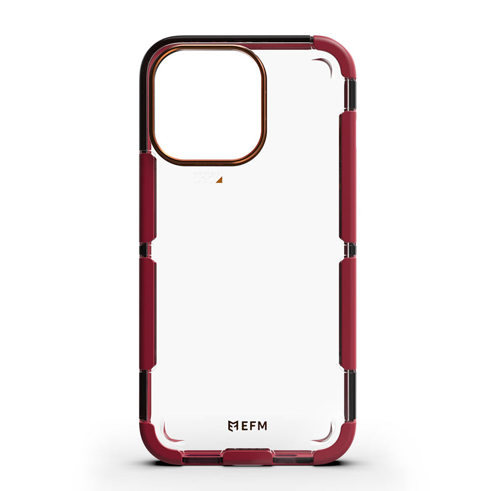 EFM Cayman Case Armour with D3O 5G Signal Plus For iPhone 13 Pro Max (6.7") - Red Velvet