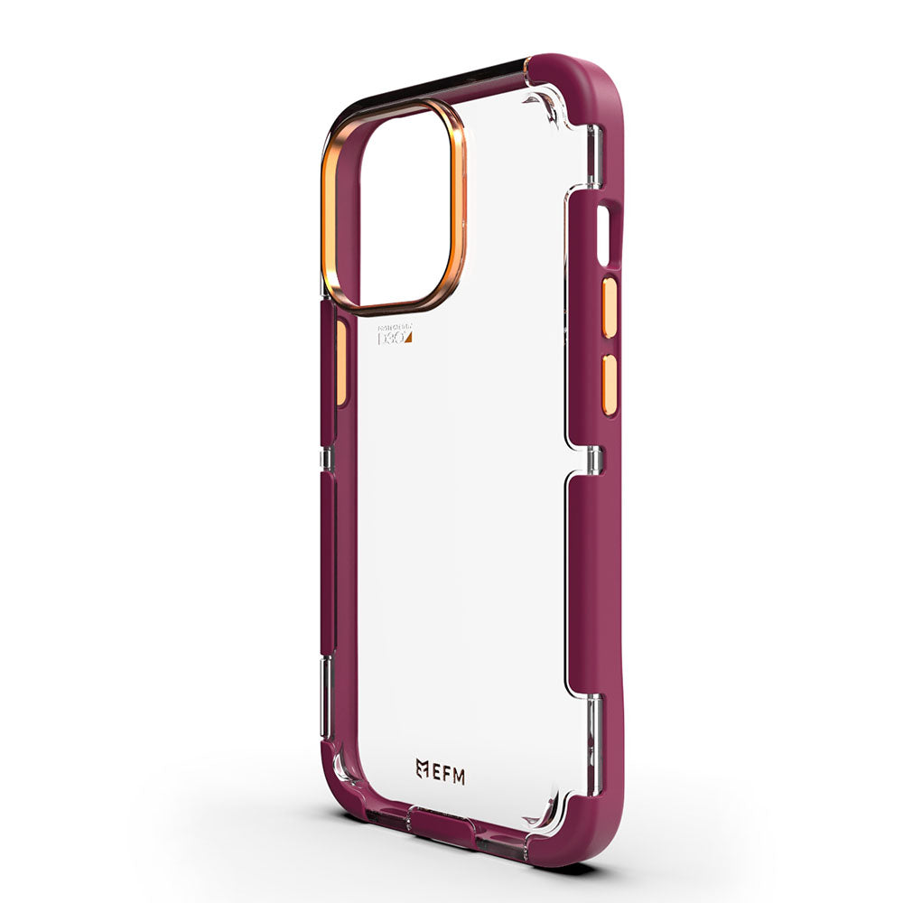 EFM Cayman Case Armour with D3O 5G Signal Plus For iPhone 13 Pro Max (6.7") - Red Velvet