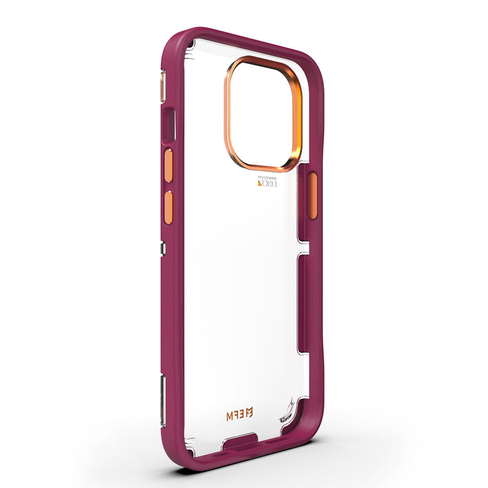 EFM Cayman Case Armour with D3O 5G Signal Plus For iPhone 13 Pro Max (6.7") - Red Velvet