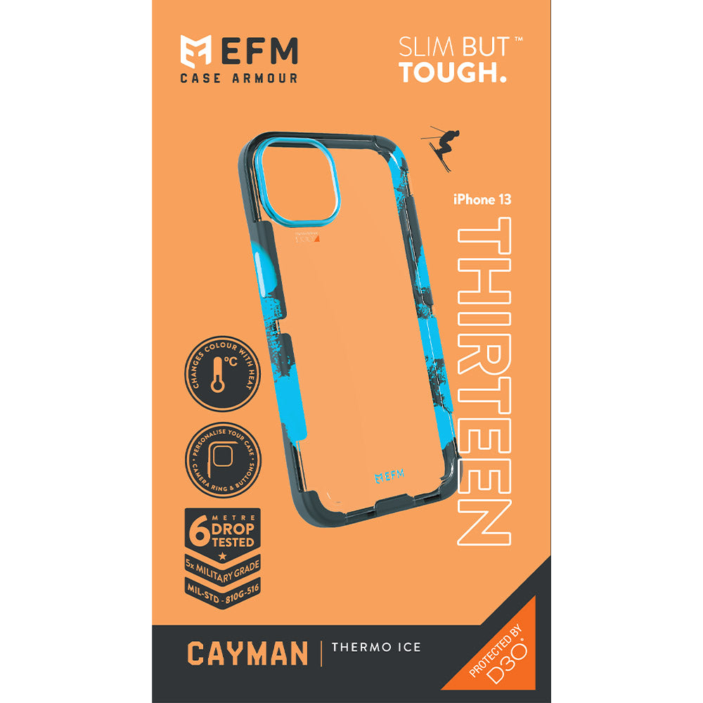 EFM Cayman Case Armour with D3O Crystalex For iPhone 13 (6.1") - Thermo Ice