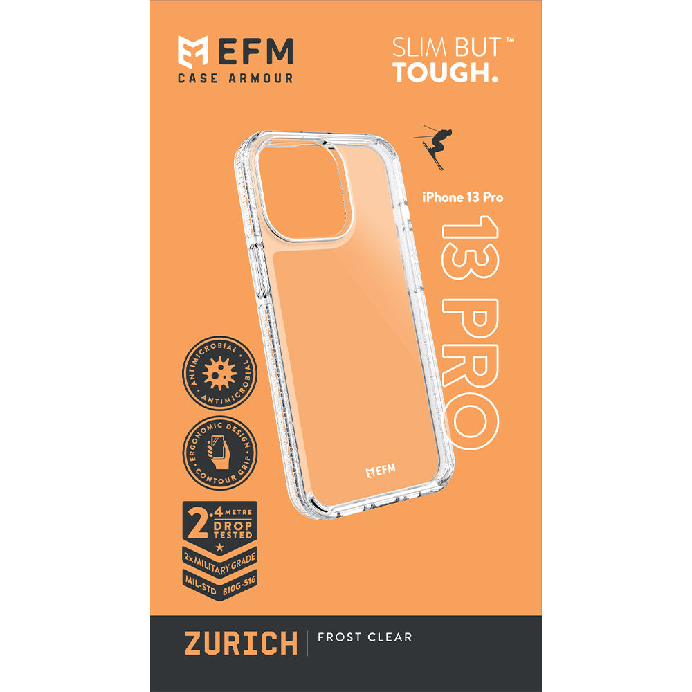 EFM Zurich  Case Armour For iPhone 13 Pro (6.1" Pro) - Frost Clear