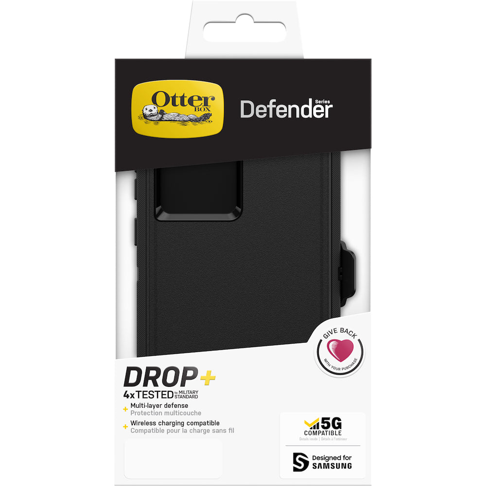 Otterbox Defender Case For Samsung Galaxy S22 Ultra (6.8) - Black