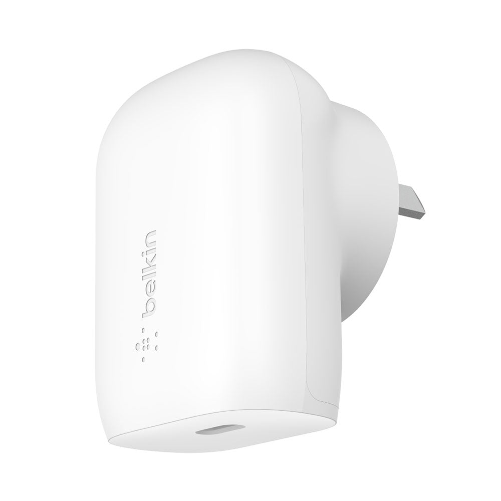 Belkin BoostUp 30W PPS Wall Charger With USB-C PD - White