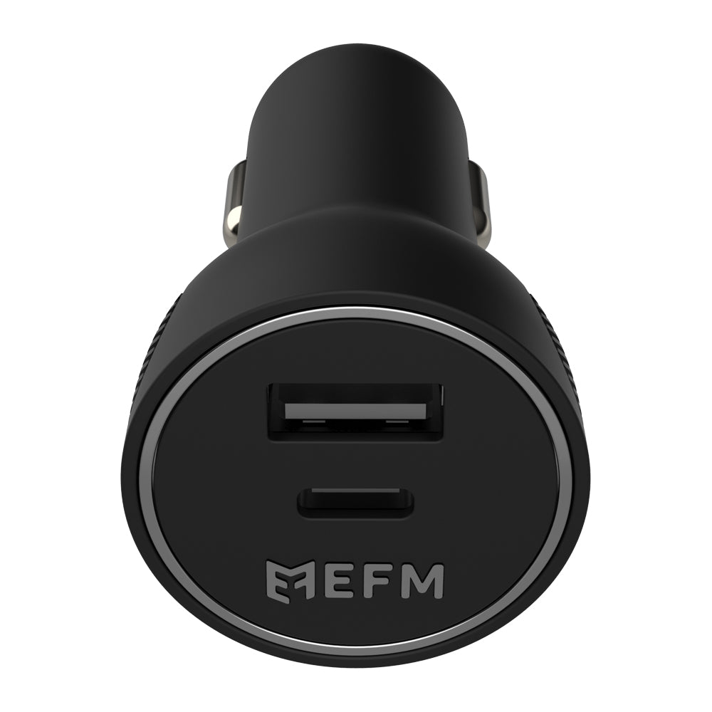 EFM 48W Dual Port Car Charger With Power Delivery and PPS