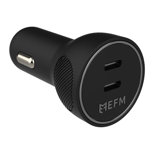 EFM 60W Dual Port Car Charger With Power Delivery and PPS