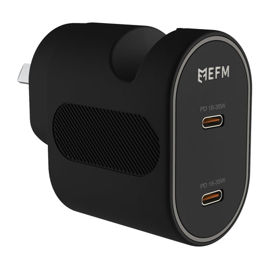 EFM 35W Dual Port Wall Charger With Power Delivery and PPS