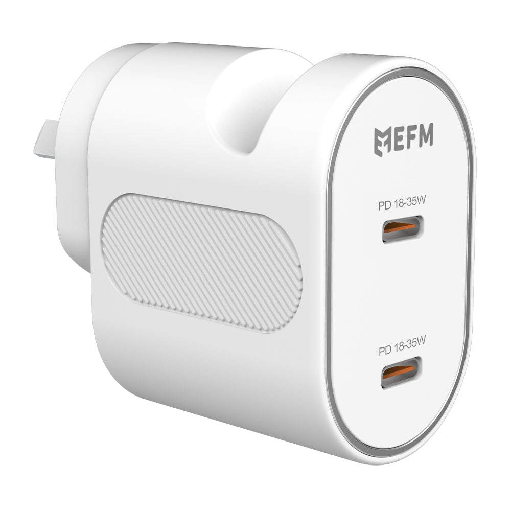 EFM 35W Dual Port Wall Charger With Power Delivery and PPS