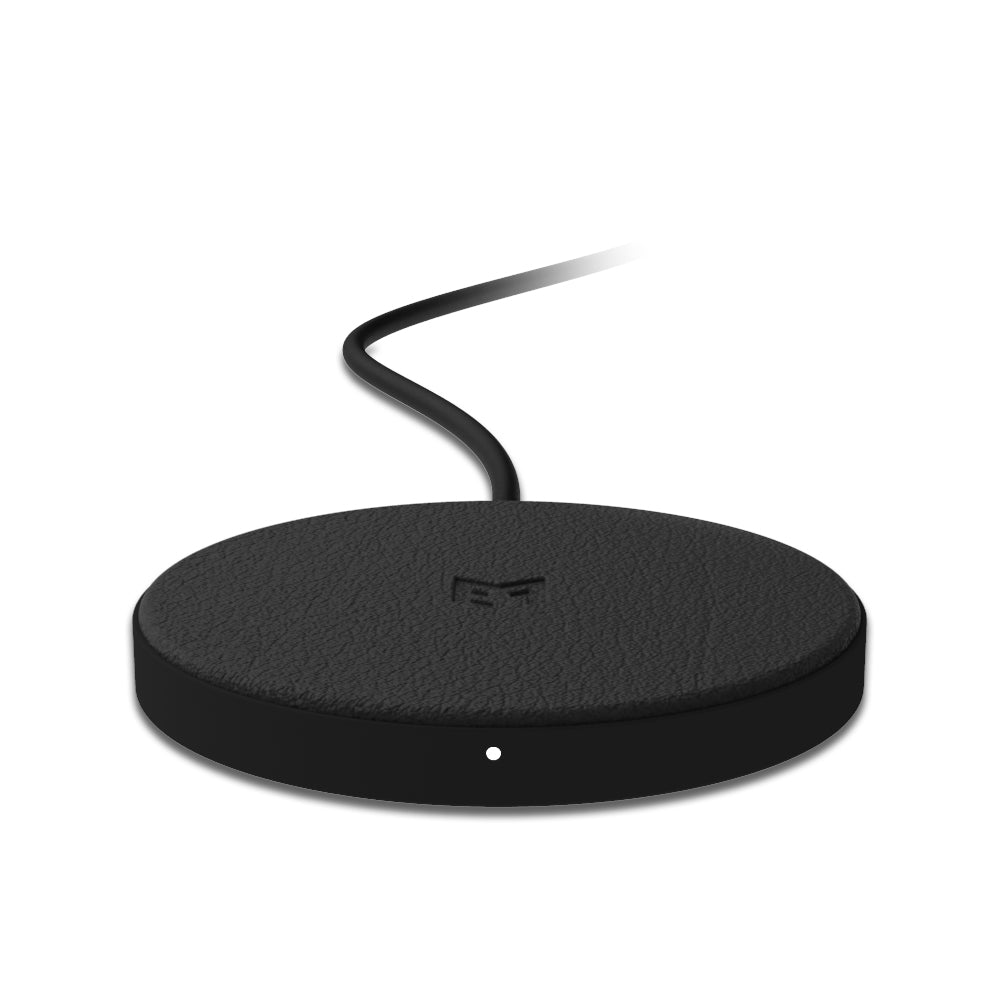 EFM FLUX ELeather Wireless Charging Pad With 20W Wall Charger and MagSage compatibility