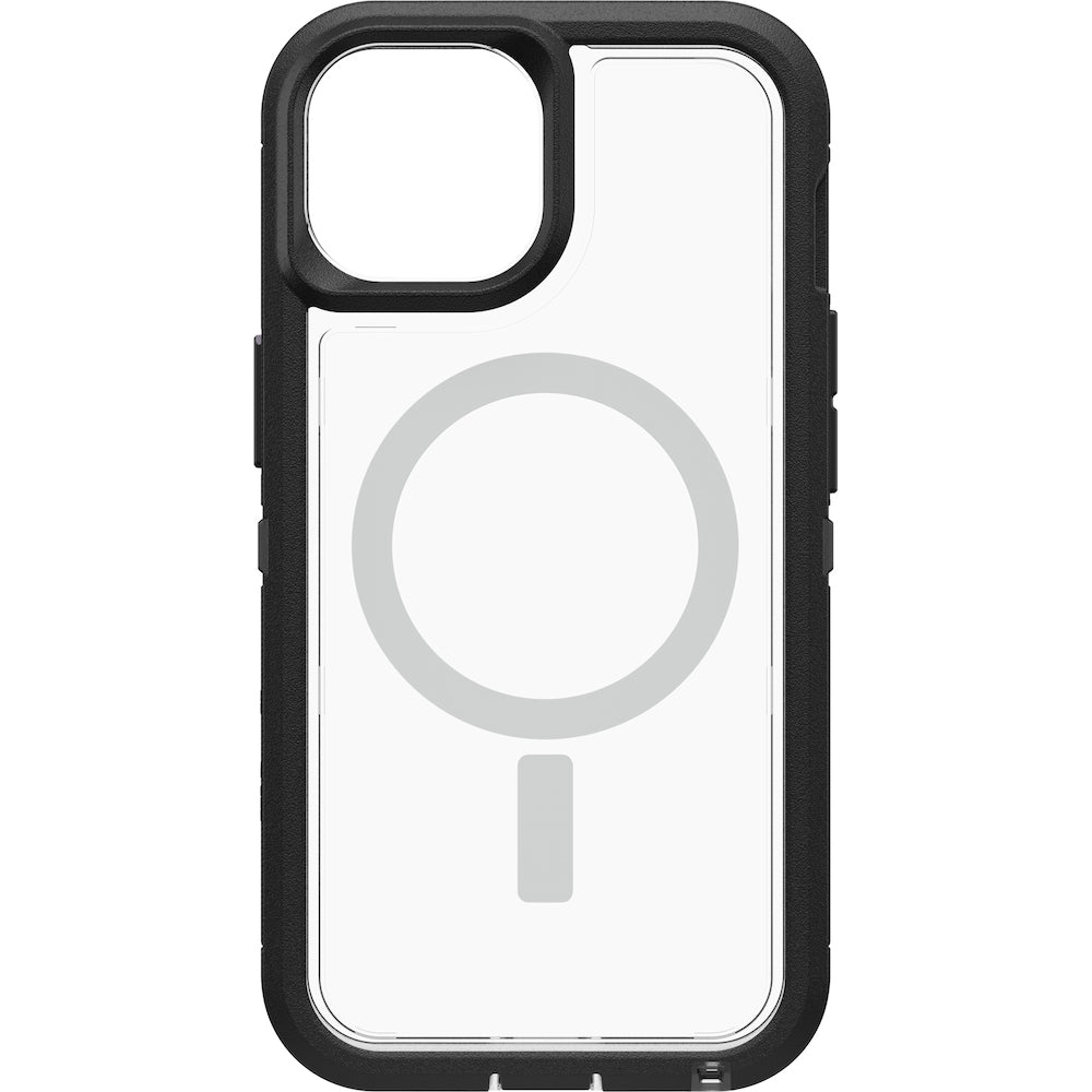 Otterbox Defender XT Clear MagSafe Case For iPhone 13 (6.1")/iPhone 14 (6.1") - Black Crystal