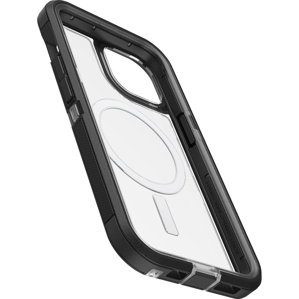 Otterbox Defender XT Clear MagSafe Case For iPhone 13 (6.1")/iPhone 14 (6.1") - Black Crystal