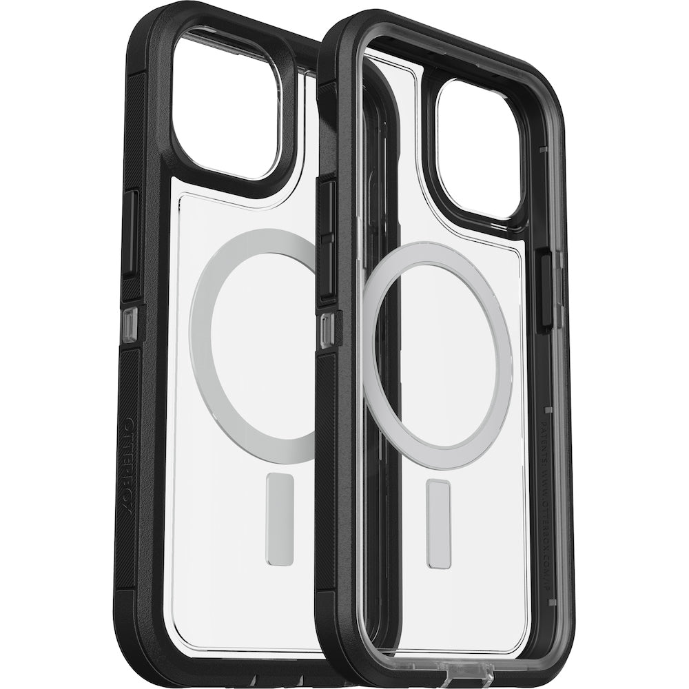 Otterbox Defender XT Clear MagSafe Case For iPhone 13 (6.1")/iPhone 14 (6.1") - Black Crystal