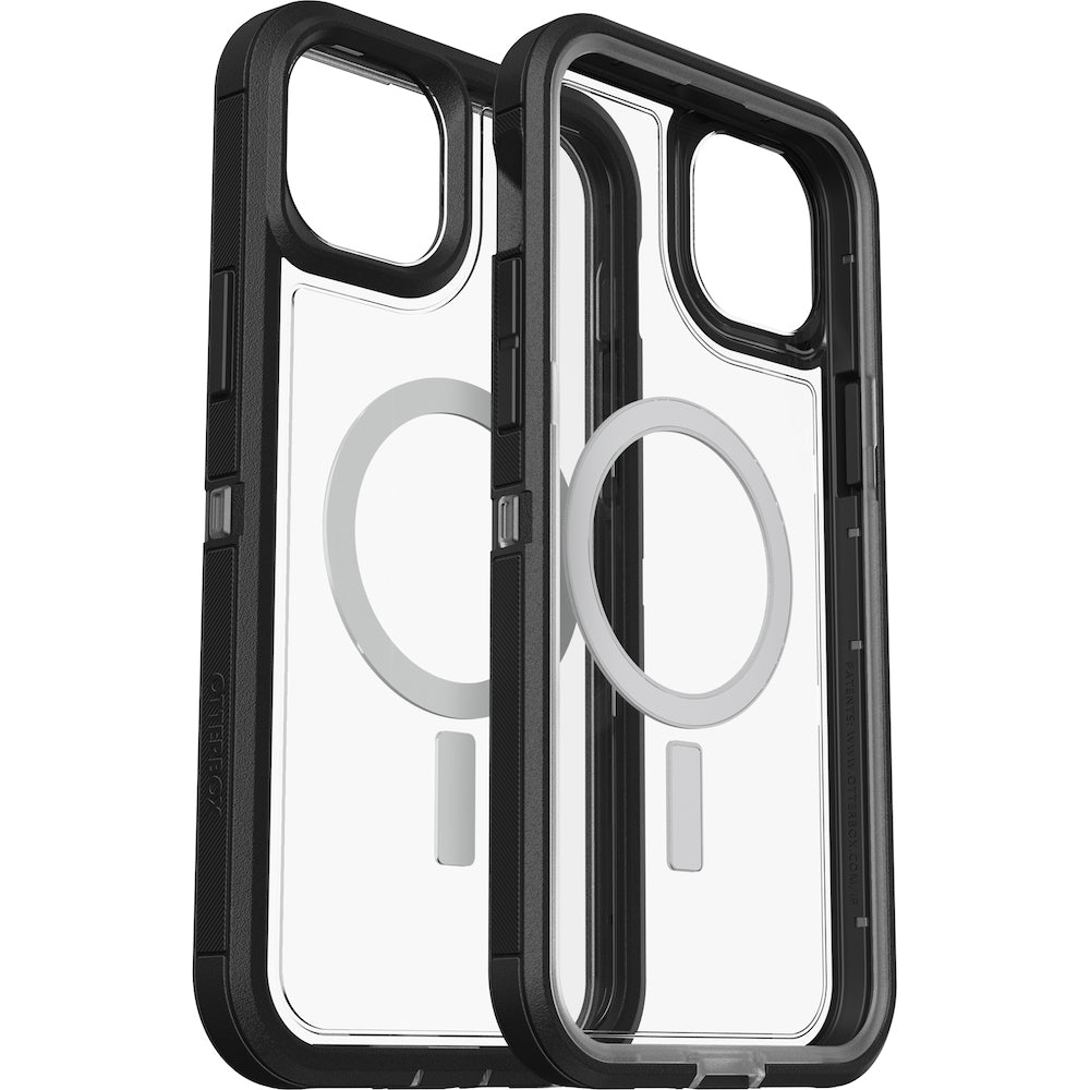 Otterbox Defender XT Clear MagSafe Case For iPhone 14 Plus (6.7") - Black Crystal