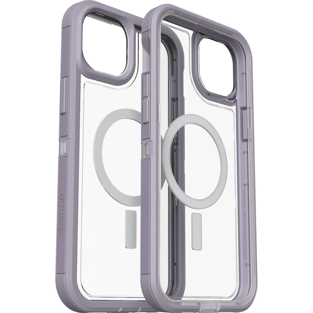 Otterbox Defender XT Clear MagSafe Case For iPhone 14 Plus (6.7") - Lavender Sky