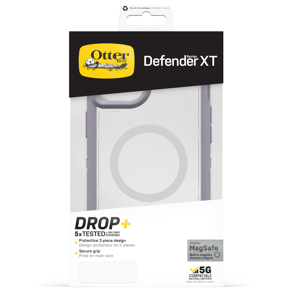 Otterbox Defender XT Clear MagSafe Case For iPhone 14 Plus (6.7") - Lavender Sky