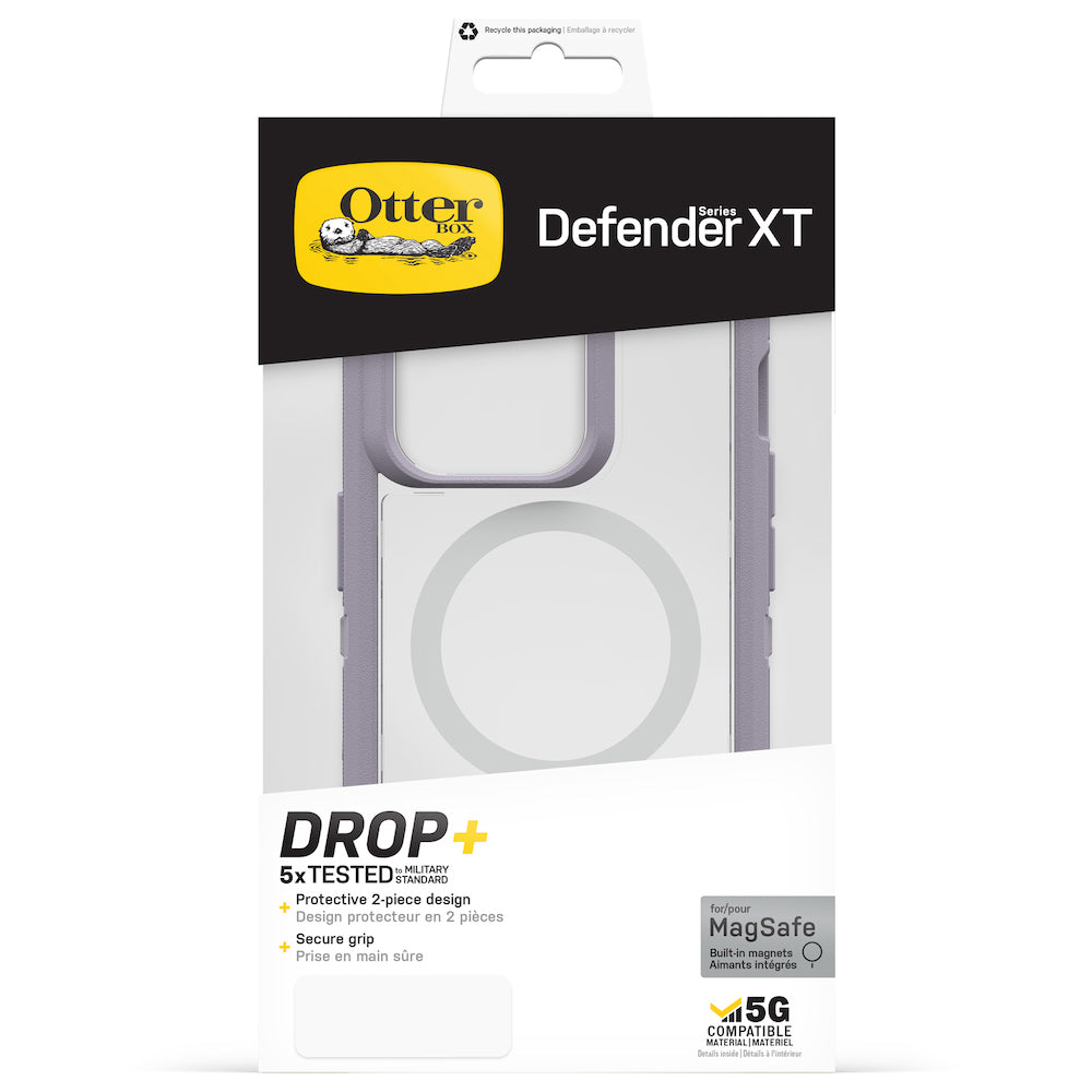 Otterbox Defender XT Clear MagSafe Case For iPhone 14 Pro (6.1") - Lavender Sky