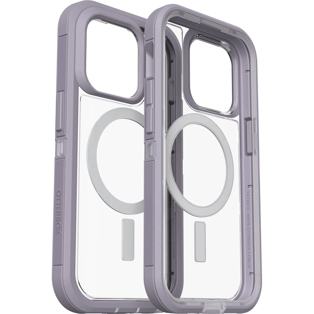 Otterbox Defender XT Clear MagSafe Case For iPhone 14 Pro (6.1") - Lavender Sky