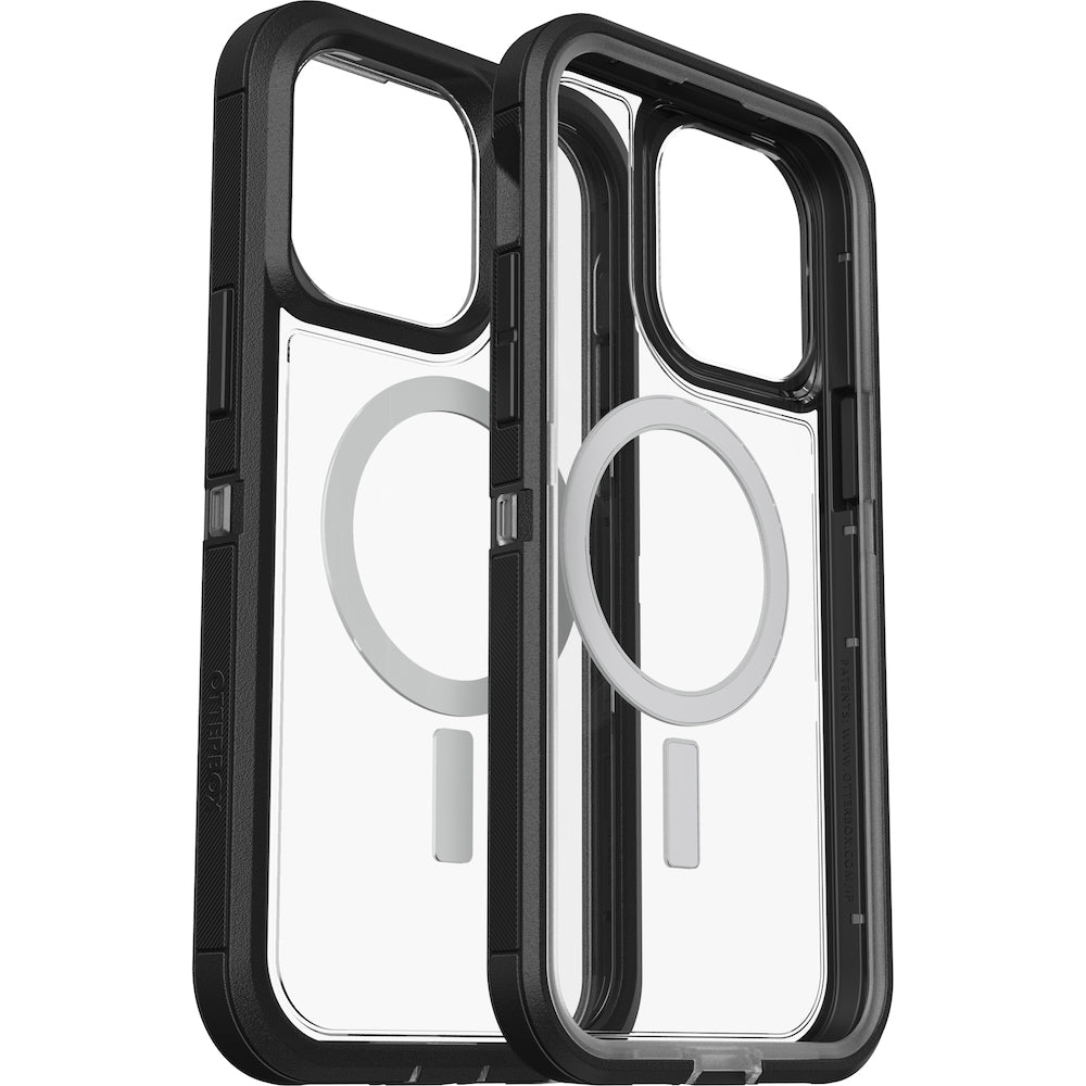 Otterbox Defender XT Clear MagSafe Case For iPhone 14 Pro Max (6.7") - Black Crystal