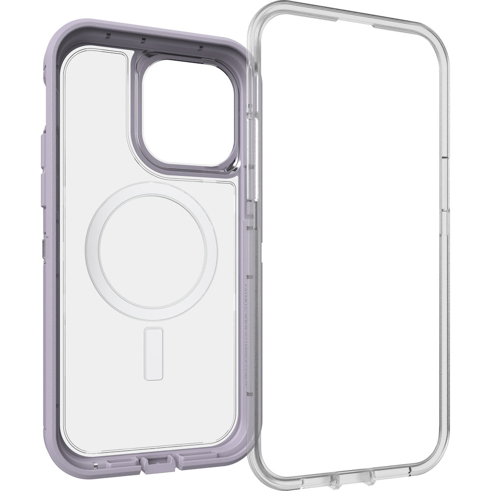 Otterbox Defender XT Clear MagSafe Case For iPhone 14 Pro Max (6.7") - Lavender Sky