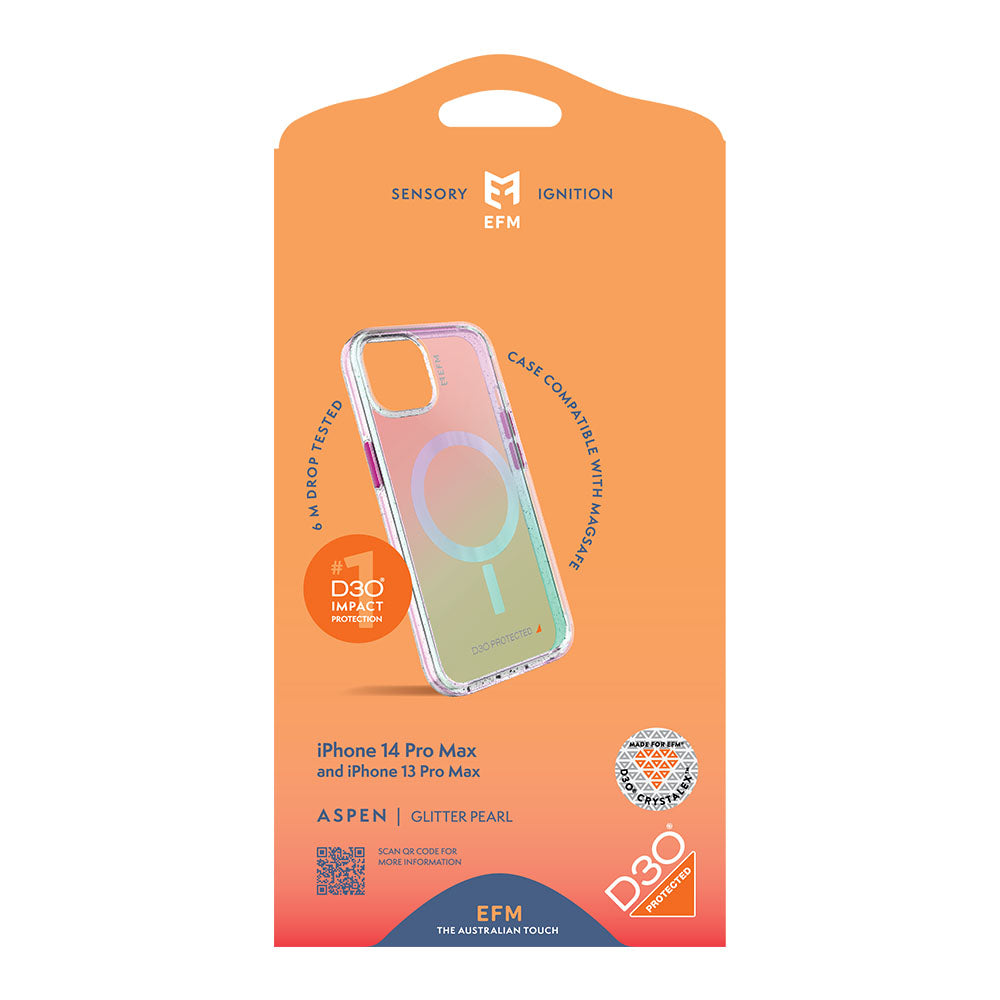 EFM Aspen Case Armour with D3O Crystalex For iPhone 13 Pro Max (6.7")/iPhone 14 Pro Max (6.7")