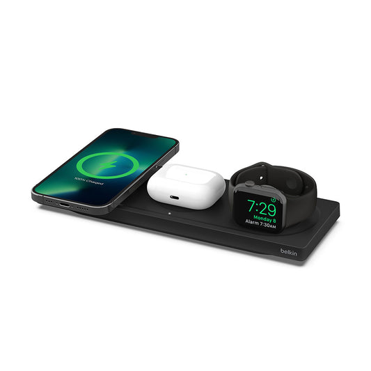 Belkin BOOSTCHARGE PRO 3-in-1 Wireless Charging Pad With MagSafe