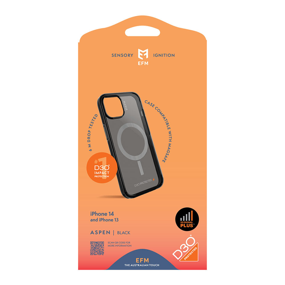 EFM Aspen Case Armour with D3O 5G Signal Plus For iPhone 13 (6.1")/iPhone 14 (6.1")