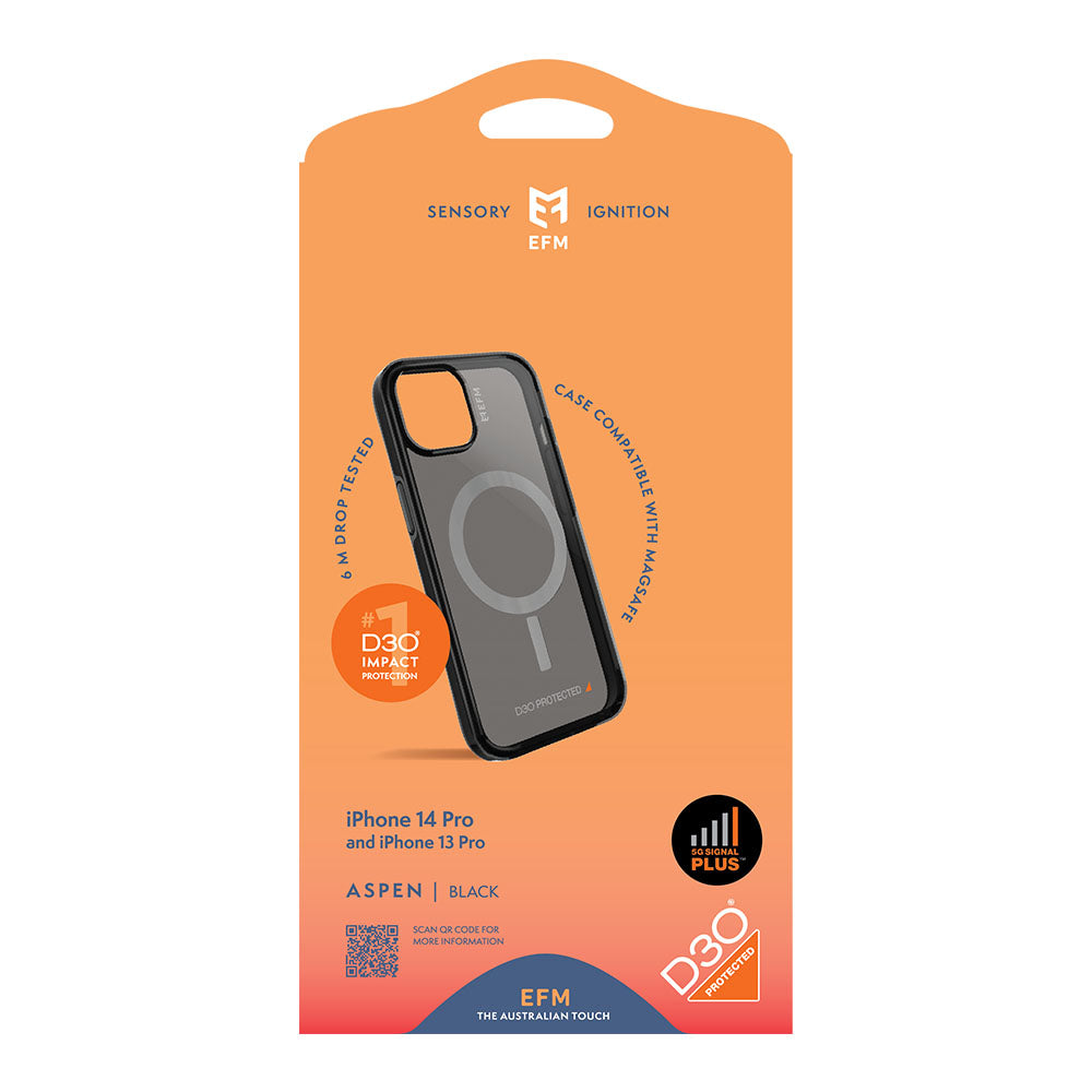 EFM Aspen Case Armour with D3O 5G Signal Plus For iPhone 13 Pro (6.1")/iPhone 14 Pro (6.1")