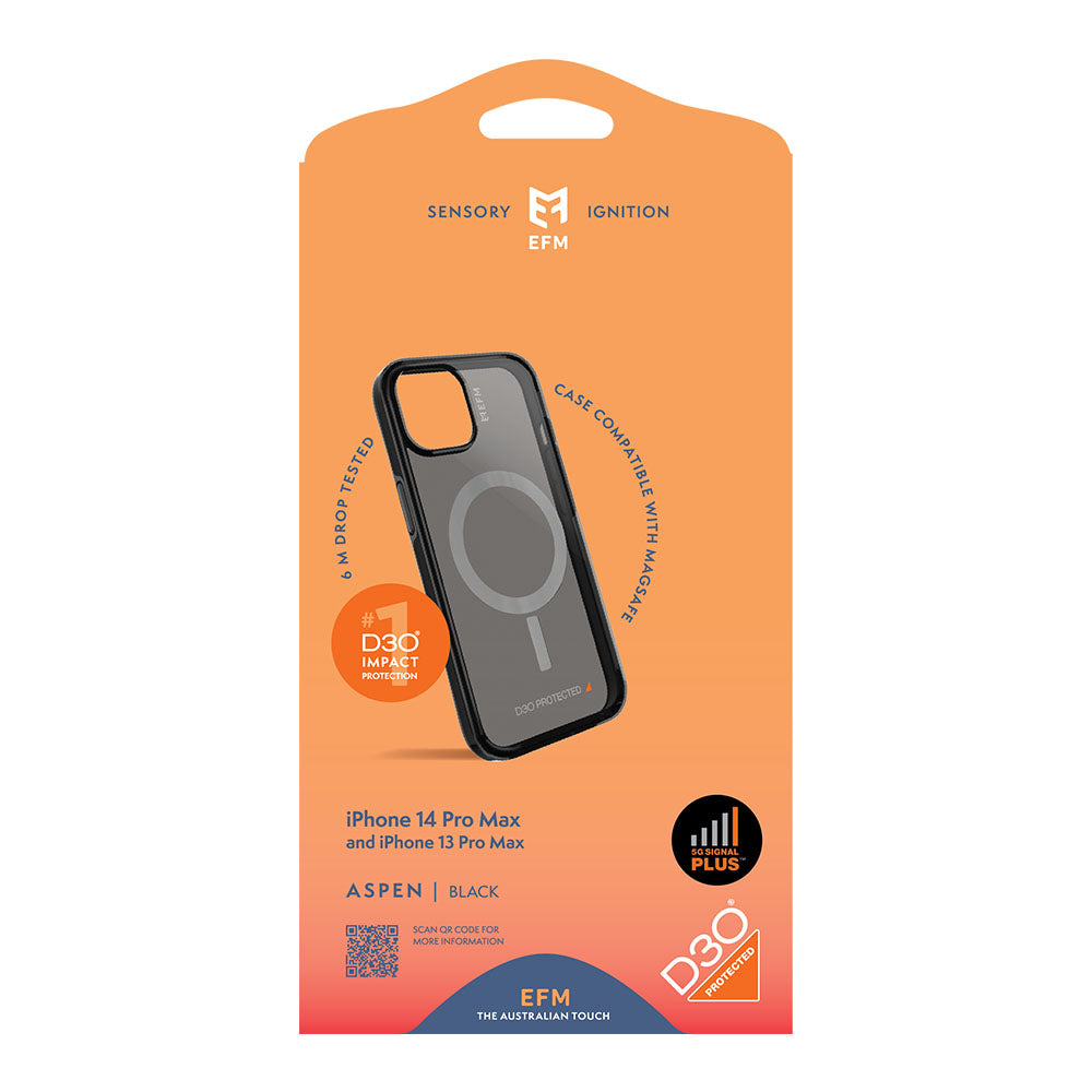 EFM Aspen Case Armour with D3O 5G Signal Plus For iPhone 13 Pro Max (6.7")/iPhone 14 Pro Max (6.7")