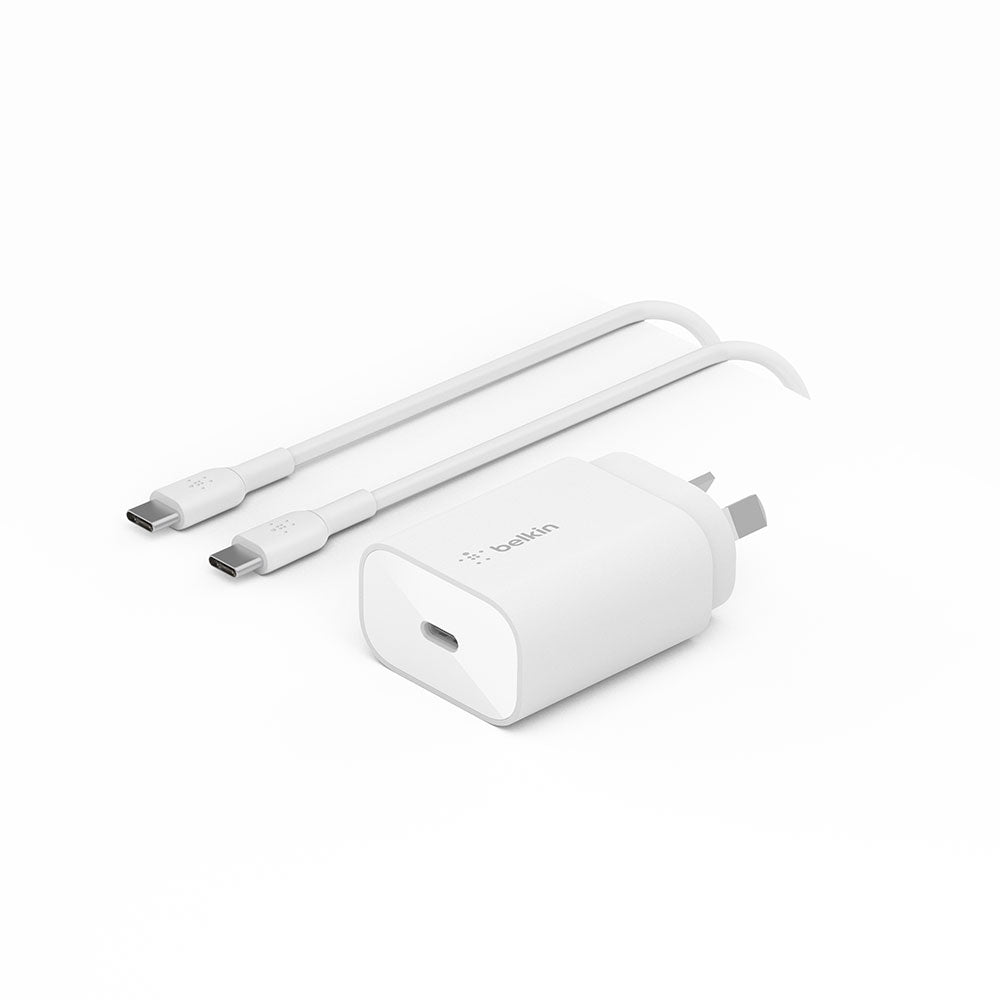 Belkin 25w Wall Charger w-cable USB-C to USB-C PPS