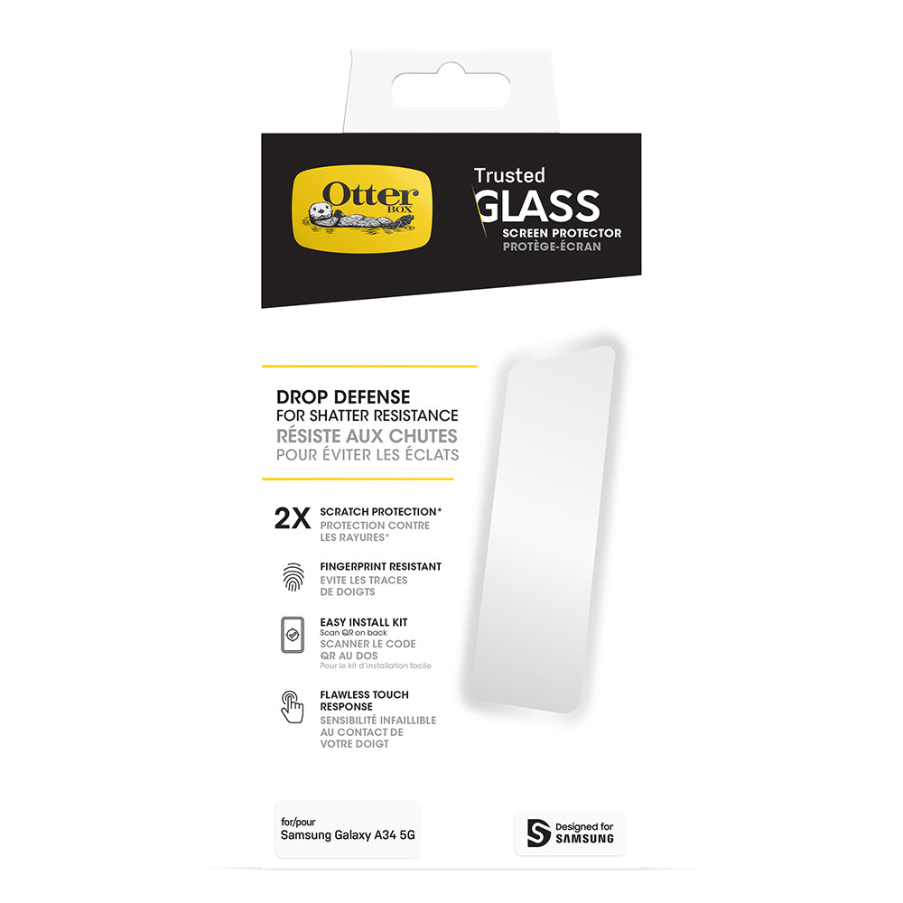 Otterbox Trusted Glass Screen Protector For Samsung Galaxy A34 5G