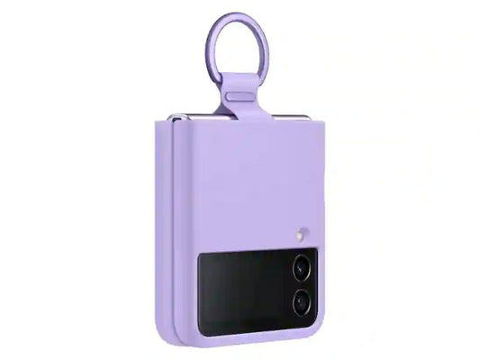 Samsung Flip 4 - Silicone Cover w/Ring - Bora Purple