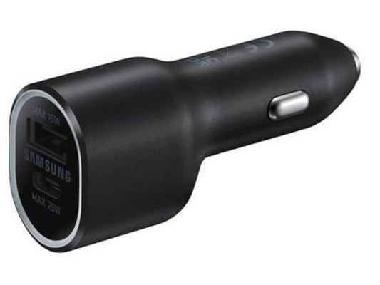 Samsung 40W Car Charger - Dual port  UBS-C(25W) & USB-A(15W)